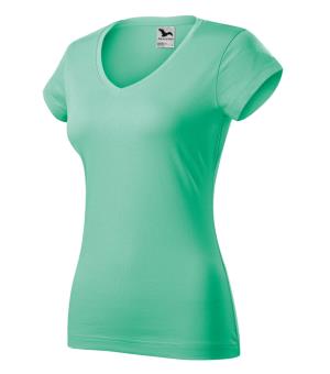 Dámske tričko Fit V-neck 162, 95 Mätová