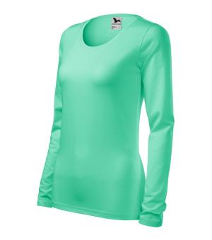 Dámske tričko dlhý rukáv Slim 139, 95 Mätová