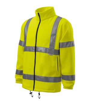 Reflexná fleesová bunda unisex HV Fleece Jacket 5V1, 97 Reflexná Žltá