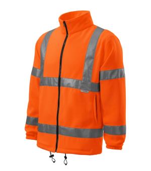 Reflexná fleesová bunda unisex HV Fleece Jacket 5V1, 98 Reflexná Oranžová