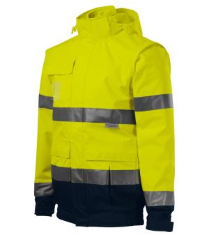 Pracovná reflexná bunda unisex 4v1 HV Guard 5V2, 97 Reflexná Žltá