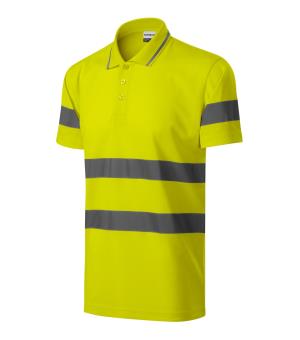 Reflexná polokošeľa unisex HV Runway 2V9, 97 Reflexná Žltá