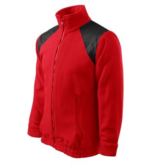 Fleesová pánska bunda s krytými ramenami Jacket Hi-Q 506, 07 Červená