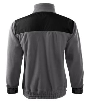 Unisex fleesová bunda s krytými ramenami Jacket Hi-Q 506, 36 Oceľovo Sivá