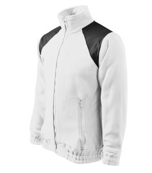 Unisex fleesová bunda s krytými ramenami Jacket Hi-Q 506, Biela (00)
