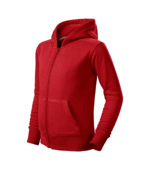 Detská mikina s kapucňou Trendy Zipper 412, 07 Červená
