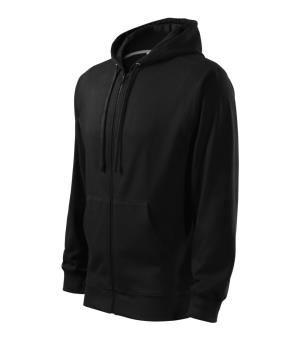 Pánska mikina s kapucňou Trendy Zipper 410, 01 Čierna
