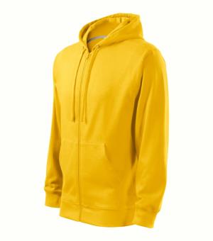 Pánska mikina s kapucňou Trendy Zipper 410, 04 Žltá