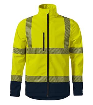 Softshellová bunda unisex HV Drop 5V3, 97 Reflexná Žltá