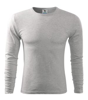 Pánske tričko s dlhým rukávom Fit-T LS 119, 03 Svetlosivý Melír (2)