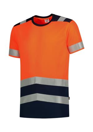 Vysoko viditeľné tričko High Vis Bicolor T01, 98 Reflexná Oranžová