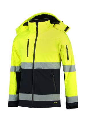 Unisexová softshelová bunda Bi-color T52, 97 Reflexná Žltá