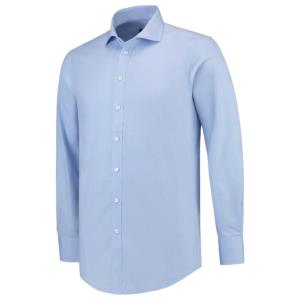 Pánska košeľa dlhý rukáv Fitted Stretch Shirt T23, TC Blue