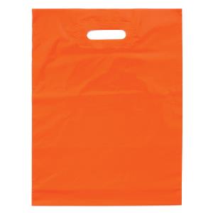 Igelitová taška Spevnený výsek LDPE 350x460x0,05, oranžová