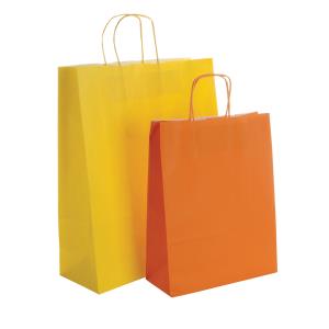 Papierová taška A3 Mall, žltá (2)