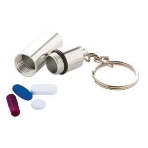 Púzdro na lieky s príveskom Carrypill, strieborná