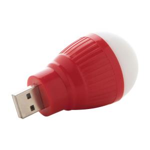 USB LED lampička Kinser, Červená (2)