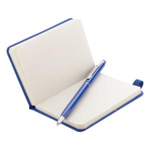Sada pero a zápisník v krabičke Botik, modrá (3)