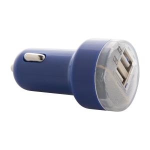 USB nabíjačka do auta Denom, modrá (3)