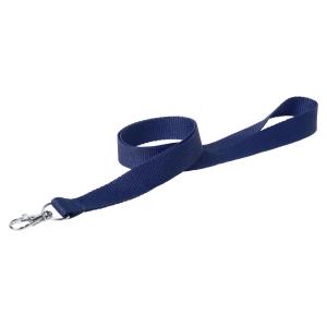 Šnúrka na krk s karabínkou Neck, tmavomodrá