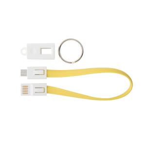 USB nabíjací kábel Pirten, žltá (2)