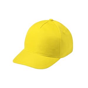 Baseballová 5-panelová šiltovka pre deti Modiak, žltá
