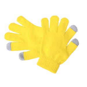 Dotykové rukavice pre deti Pigun, žltá