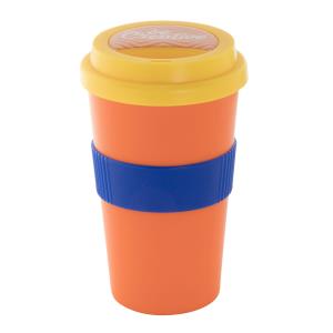 Termo hrnček na zákazku CreaCup, oranžová