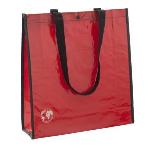 Nákupná taška s patentom Recycle, Červená