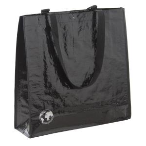 Nákupná taška s patentom Recycle, čierna