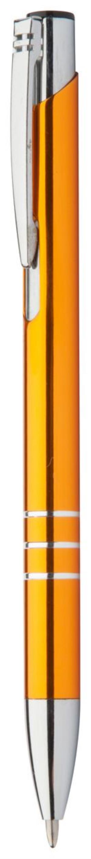 Hliníkové pero Channel Black, oranžová