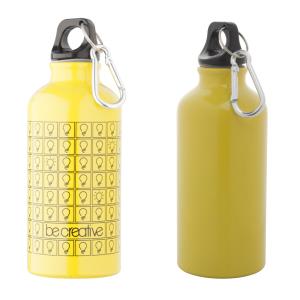 Športová fľaša na vodu 0,4l Mento, žltá (2)