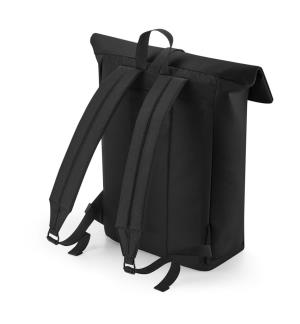 Matný PU ruksak Rolltop, 101 Black (2)