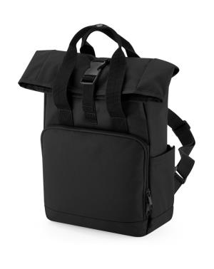 Recyklovaný ruksak Mini Twin Handle Roll-Top, 101 Black