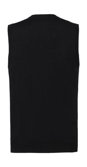 Pánska pletená vesta s V-výstrihom, 101 Black (3)