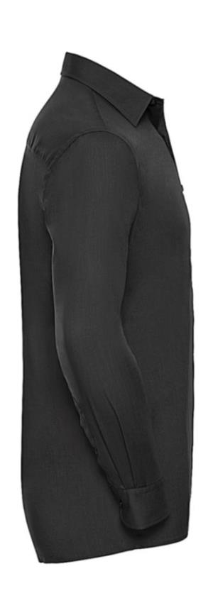 Košeľa Poplin s dlhými rukávmi Selvri, 101 Black (4)