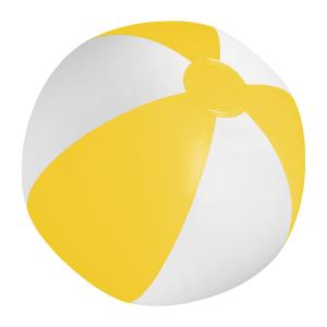 Plážová lopta Playo, bielo-žltá