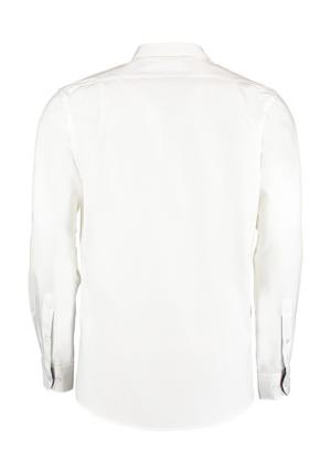 Košeľa Contrast Premium Oxford Button Down LS, 052 White/Navy (3)