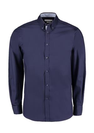 Košeľa Contrast Premium Oxford Button Down LS, 241 Navy/Light Blue