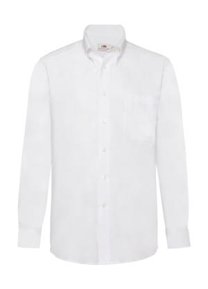 Pánska košeľa Oxford s dlhými rukávmi Hak, 000 White
