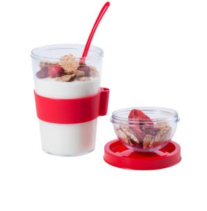 Kelímok na jogurt Yoplat, Červená (2)