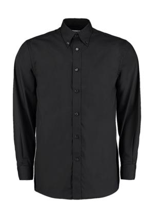 Priliehavá košeľa Business s dlhými rukávmi, 101 Black
