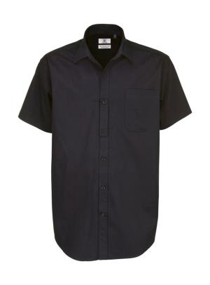 Pánska košeľa Sharp SSL/men Twill Shirt, 101 Black