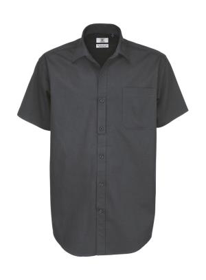 Pánska košeľa Sharp SSL/men Twill Shirt, 128 Dark Grey