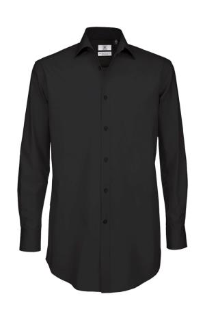 Pánska košeľa dlhými rukávmi Black Tie LSL/men, 101 Black