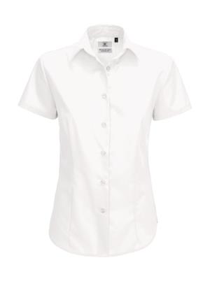 Dámska popelínová košeľa Smart SSL/women , 000 White