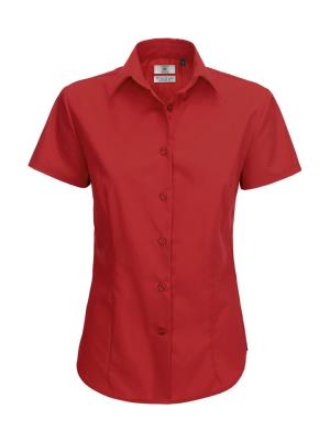 Dámska popelínová košeľa Smart SSL/women , 406 Deep Red