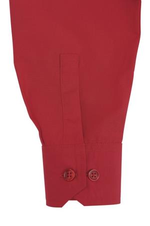 Dámska košeľa Poplin s dlhými rukávmi Smart LSL, 406 Deep Red (4)