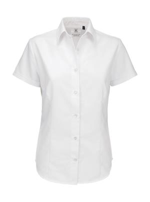 Dámska košeľa Oxford s kratkými rukávmi, 000 White