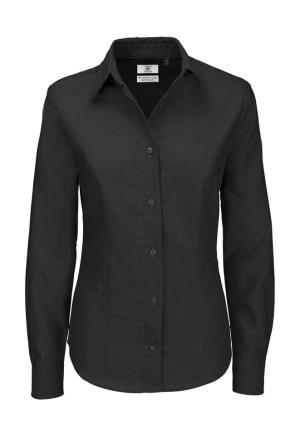 Dámska košeľa Oxford s dlhými rukávmi - SWO03, 101 Black